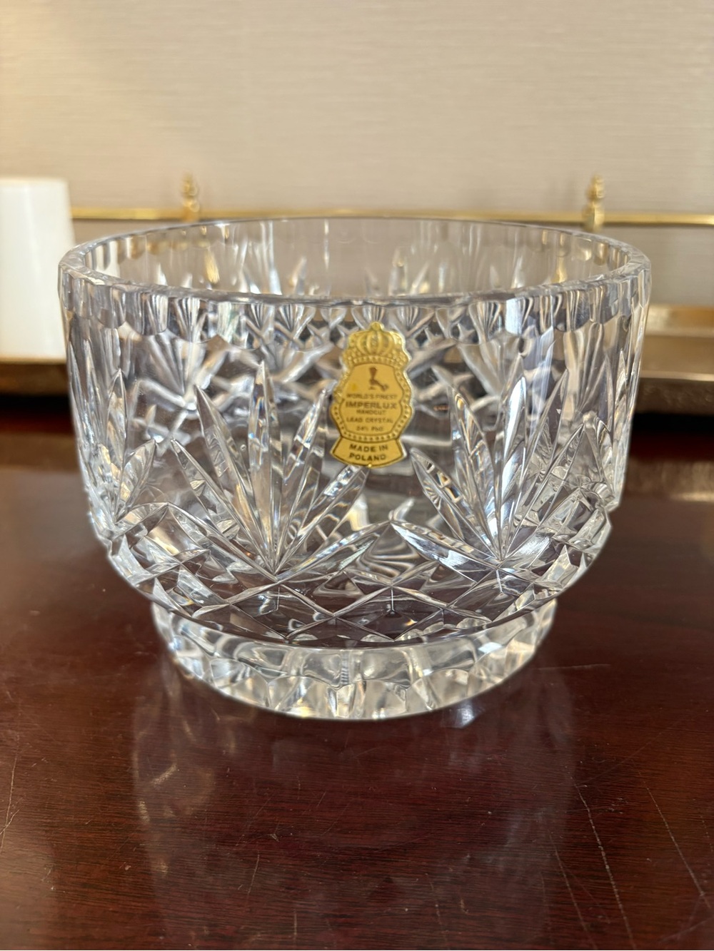 Lead Crystal Cut Glass Bowl - Clear